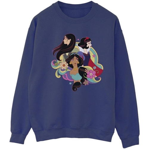 Vêtements Femme Sweats Disney Princess Mulan Jasmine Snow White Bleu