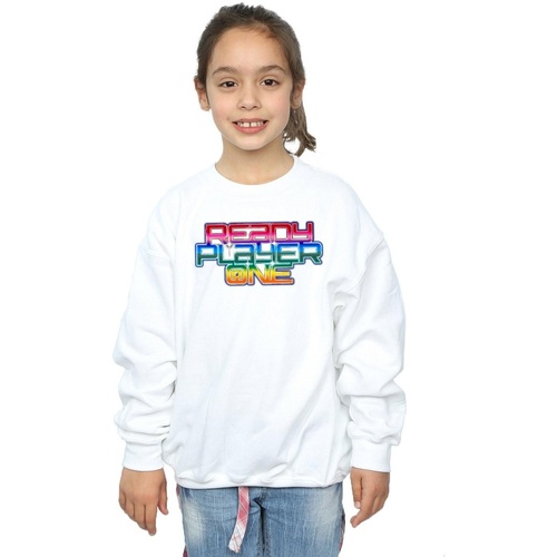 Vêtements Fille Sweats Ready Player One Rainbow Logo Blanc