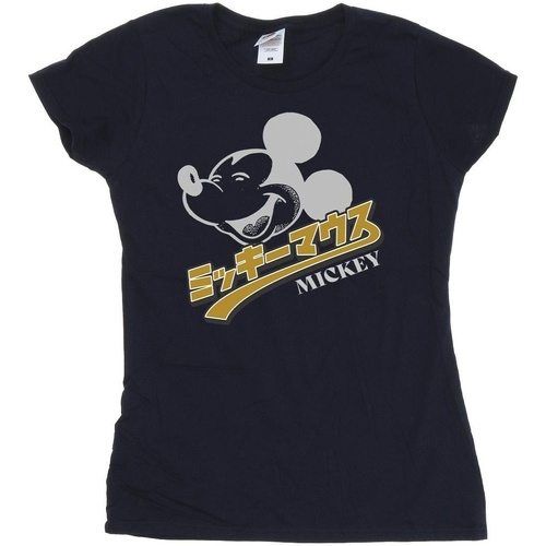 Vêtements Femme T-shirts manches longues Disney Mickey Mouse Japanese Bleu