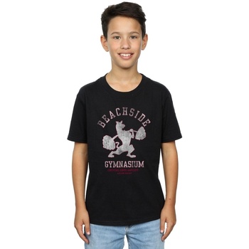 Vêtements Garçon T-shirts manches courtes Scooby Doo Beachside Gymnasium Noir