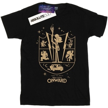 Vêtements Fille T-shirts manches longues Disney Onward Quest Crest Noir