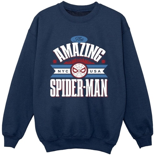 Vêtements Garçon Sweats Marvel Spider-Man NYC Amazing Bleu