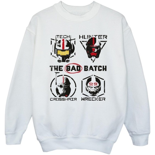 Vêtements Fille Sweats Star Wars: Bad Batch Clone Force 99 Blanc