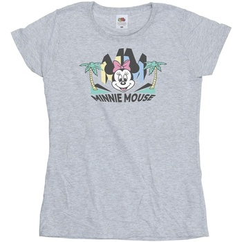 Vêtements Femme T-shirts manches longues Disney Minnie MM Palm Gris