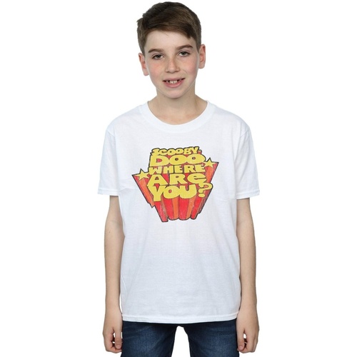 Vêtements Garçon T-shirts manches courtes Scooby Doo Where Are You? Blanc