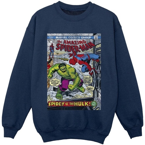 Vêtements Garçon Sweats Marvel Spider-Man VS Hulk Cover Bleu