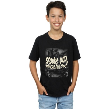 Vêtements Garçon T-shirts manches courtes Scooby Doo Scary Castle Noir