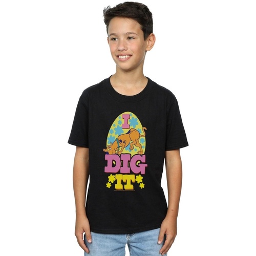 Vêtements Garçon T-shirts manches courtes Scooby Doo Easter I Dig It Noir