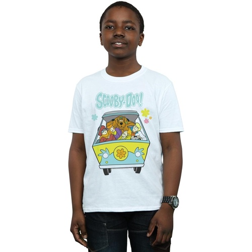 Vêtements Garçon T-shirts manches courtes Scooby Doo Mystery Machine Group Blanc