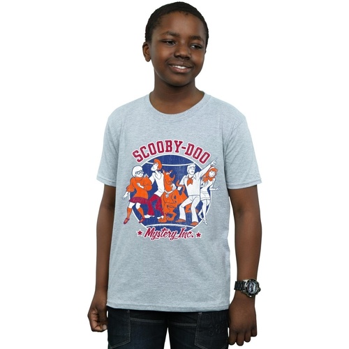 Vêtements Garçon T-shirts manches courtes Scooby Doo Collegiate Circle Gris