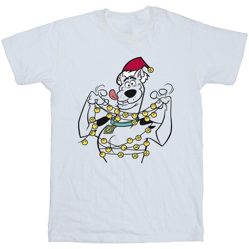 Vêtements Garçon T-shirts manches courtes Scooby Doo Christmas Bells Blanc
