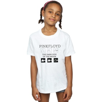 Vêtements Fille T-shirts manches longues Pink Floyd Pyramid Trio Blanc