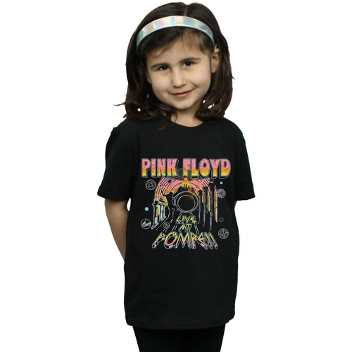 Vêtements Fille T-shirts manches longues Pink Floyd Live At Pompeii Noir