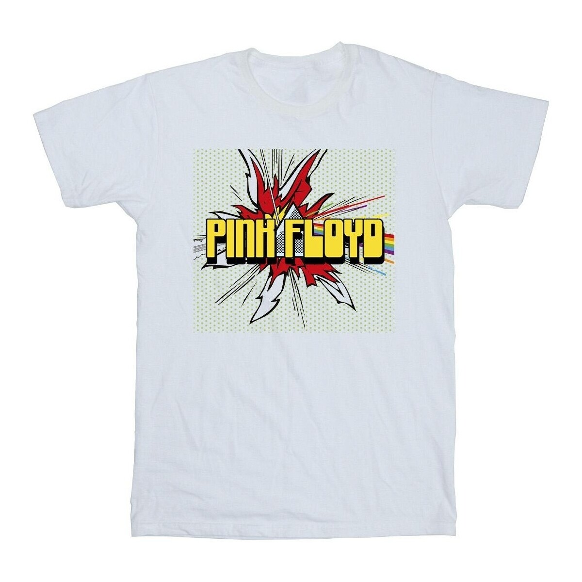 Vêtements Fille T-shirts manches longues Pink Floyd Pop Art Blanc