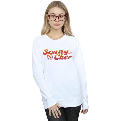 Vêtements Femme Sweats Sonny & Cher Gradient Logo Blanc