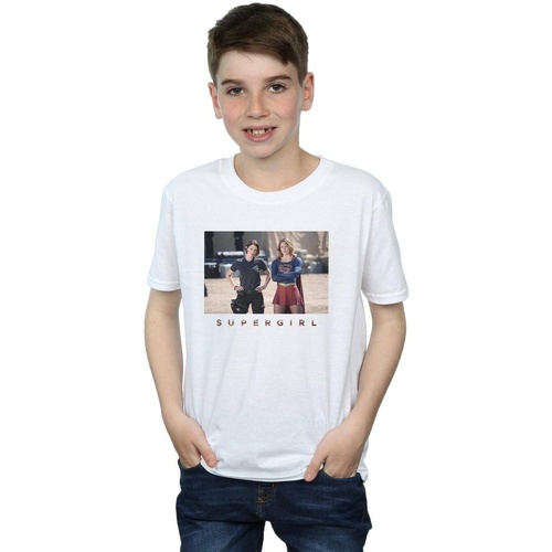Vêtements Garçon T-shirts manches courtes Dc Comics Supergirl TV Series Sisters Photograph Blanc