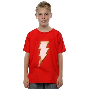 Vêtements Garçon T-shirts manches courtes Dc Comics Shazam Bolt Logo Rouge