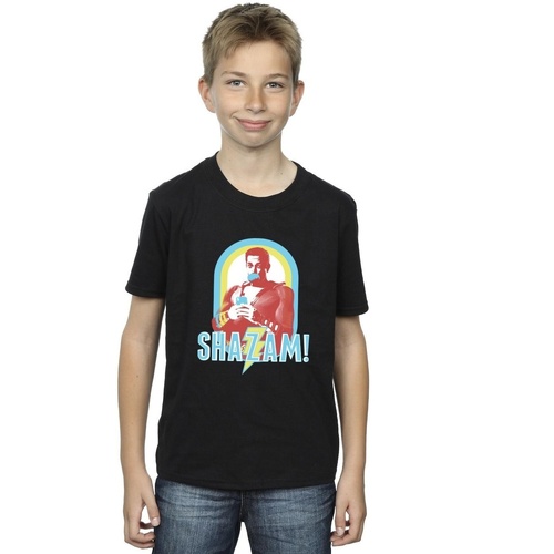 Vêtements Garçon T-shirts manches courtes Dc Comics Shazam Buble Gum Frame Noir