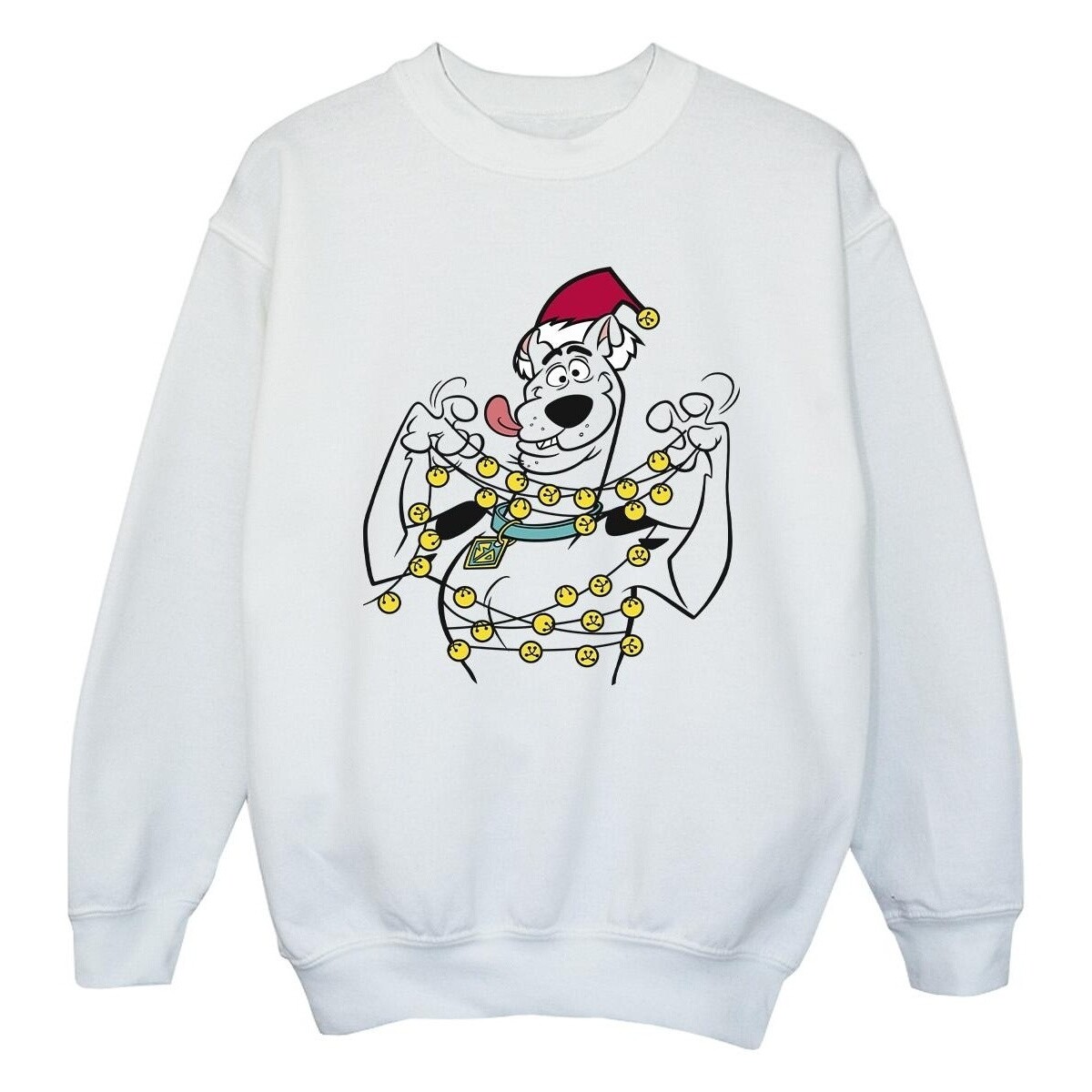 Vêtements Fille Sweats Scooby Doo Christmas Bells Blanc