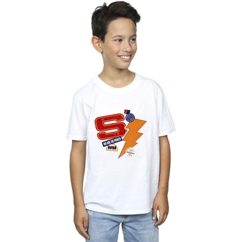 Vêtements Garçon T-shirts manches courtes Dc Comics Shazam Fury Of The Gods Sticker Spam Blanc