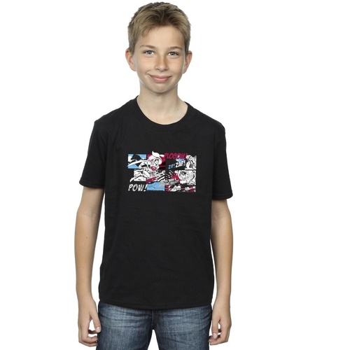 Vêtements Garçon T-shirts manches courtes Dc Comics Enfant 2-12 ans Noir