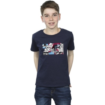 Vêtements Garçon T-shirts manches courtes Dc Comics Enfant 2-12 ans Bleu