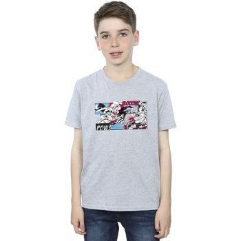 Vêtements Garçon T-shirts manches courtes Dc Comics Superman Comic Strip Gris