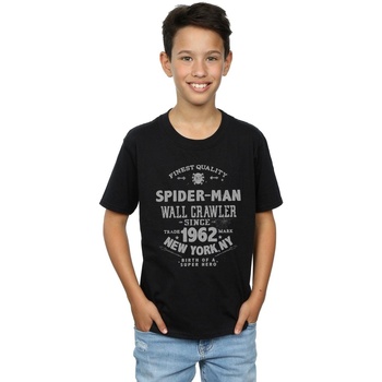 Vêtements Garçon T-shirts manches courtes Marvel Spider-Man Finest Quality Noir