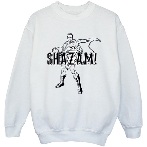 Vêtements Fille Sweats Dc Comics Shazam Outline Blanc