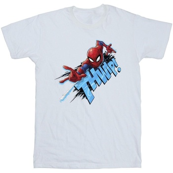 Vêtements Garçon T-shirts manches courtes Marvel Spider-Man Thump Blanc