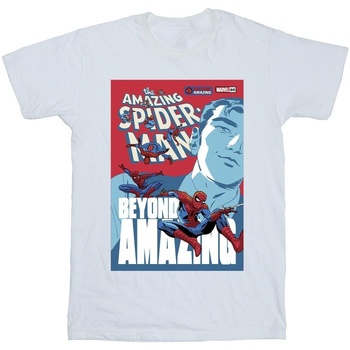 Vêtements Garçon T-shirts manches courtes Marvel Spider-Man Beyond Amazing Cover Blanc