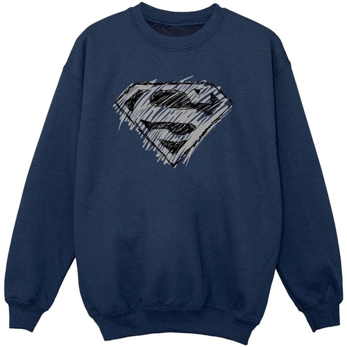 Vêtements Fille Sweats Dc Comics Superman Logo Sketch Bleu
