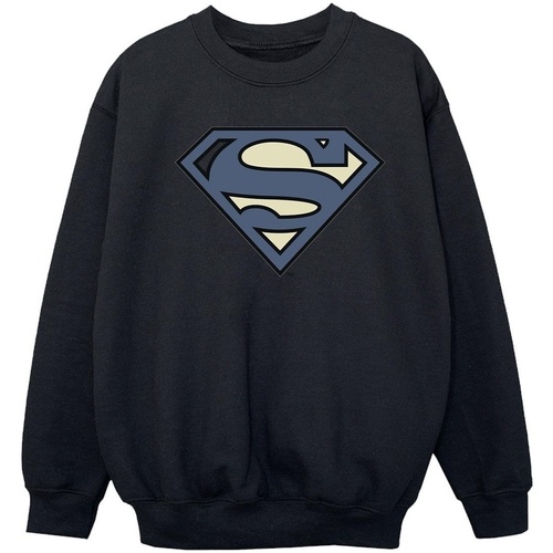 Vêtements Fille Sweats Dc Comics Superman Indigo Blue Logo Noir