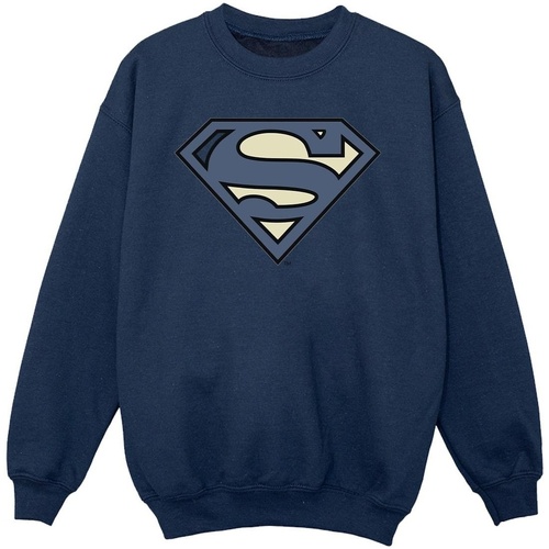 Vêtements Fille Sweats Dc Comics Superman Indigo Blue Logo Bleu