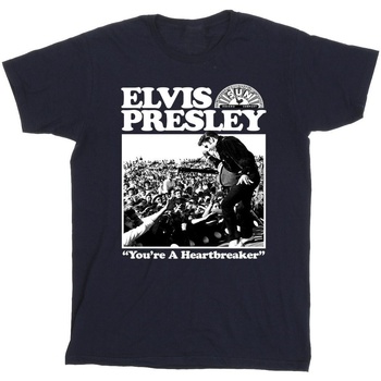 Vêtements Fille T-shirts manches longues Elvis A Heartbreaker Bleu