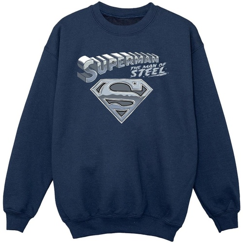 Vêtements Fille Sweats Dc Comics Superman The Man Of Steel Bleu