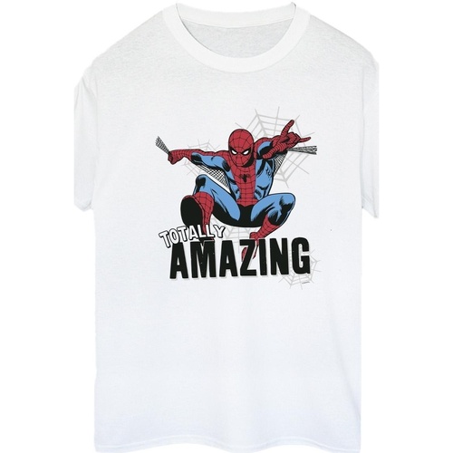 Vêtements Femme T-shirts manches longues Marvel Spider-Man Amazing Blanc