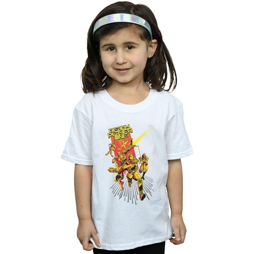 Vêtements Fille T-shirts manches longues Ready Player One Parzival's Team Blanc