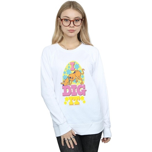 Vêtements Femme Sweats Scooby Doo Easter I Dig It Blanc