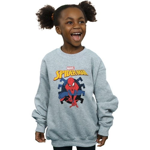 Vêtements Fille Sweats Marvel Spider-Man Web Shooting Emblem Logo Gris