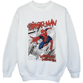 Vêtements Fille Sweats Marvel Spider-Man Sketch City Blanc