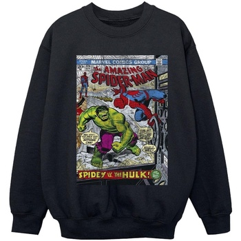 Vêtements Fille Sweats Marvel Spider-Man VS Hulk Cover Noir