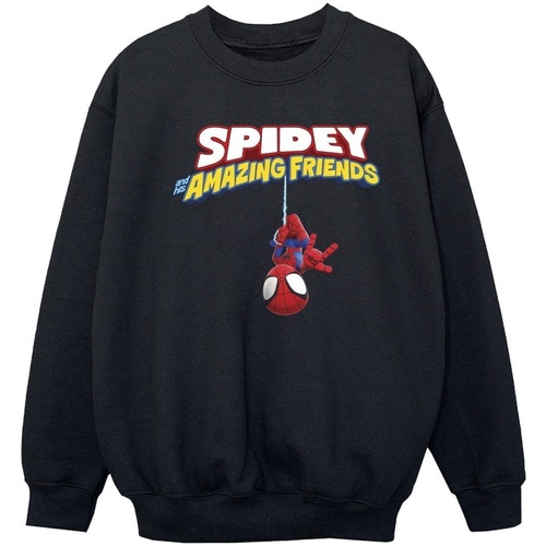 Vêtements Fille Sweats Marvel Spider-Man Hanging Upside Down Noir