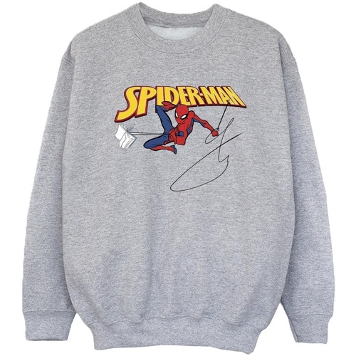 Vêtements Fille Sweats Marvel Spider-Man With A Book Gris
