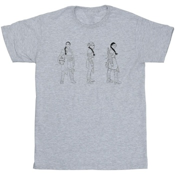 Vêtements Fille T-shirts manches longues Disney The Book Of Boba Fett Fennec Concept Gris