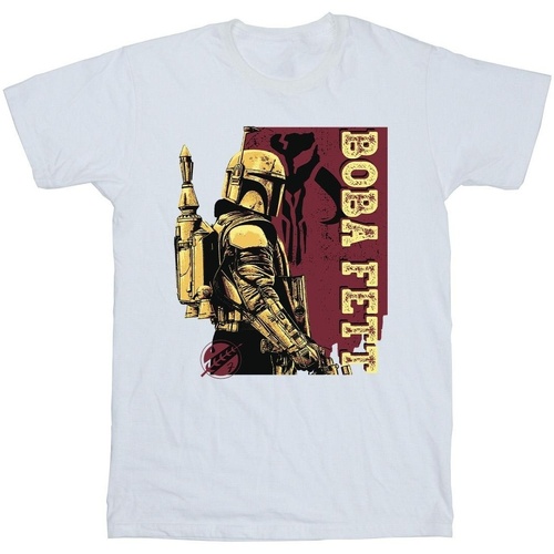 Vêtements Fille T-shirts manches longues Disney The Book Of Boba Fett Western Style Blanc