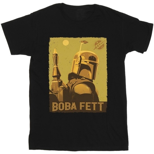 Vêtements Fille T-shirts manches longues Disney The Book Of Boba Fett Planetary Stare Noir