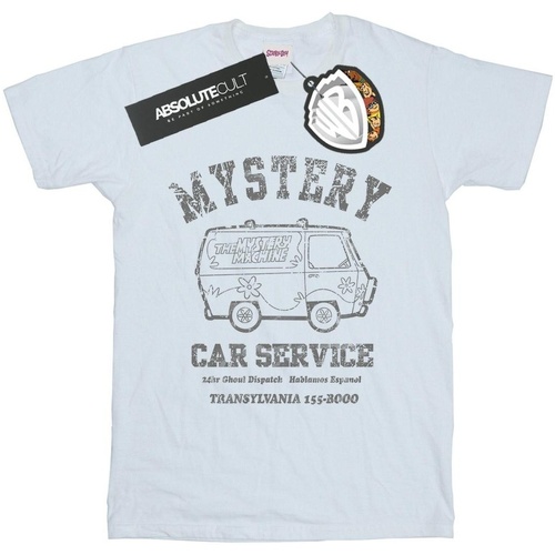 Vêtements Fille T-shirts manches longues Scooby Doo Mystery Car Service Blanc