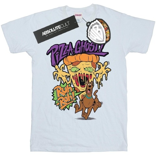 Vêtements Fille T-shirts manches longues Scooby Doo Pizza Ghost Blanc