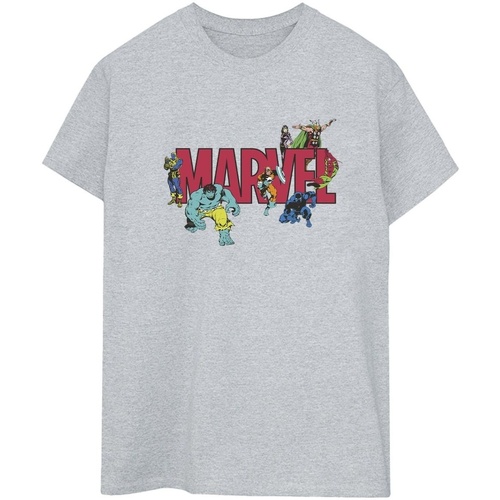 Vêtements Femme T-shirts manches longues Marvel Comics Characters Gris